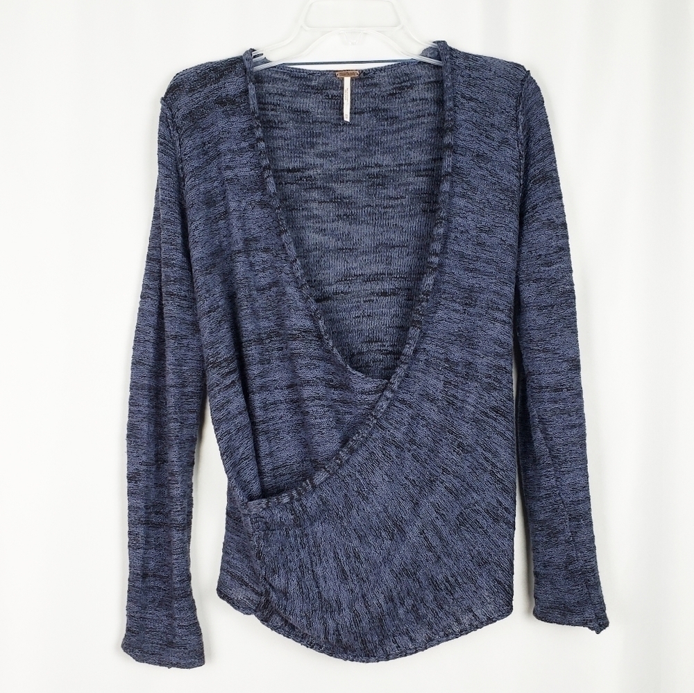 FREE PEOPLE Gotham faux wrap sweater